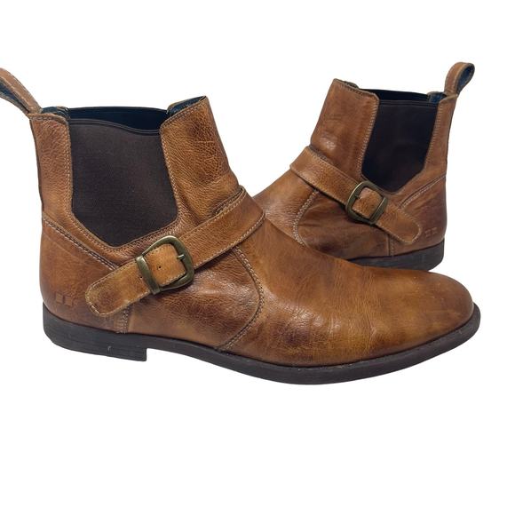 Bed STU Michelangelo in Tan Rustic Chelsea Boots sz 13 - Picture 1 of 12